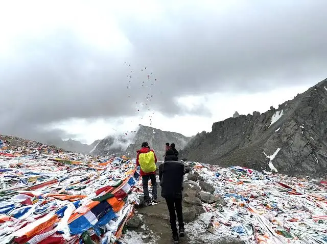 Mount Kailash and Lake Mansarovar pilgrimage route in the Himalayas